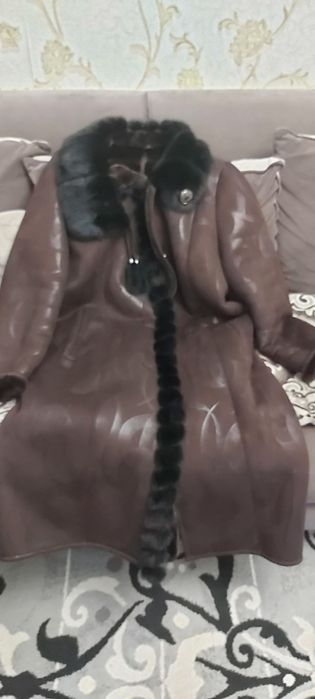 Дубленка с искусственным мехом