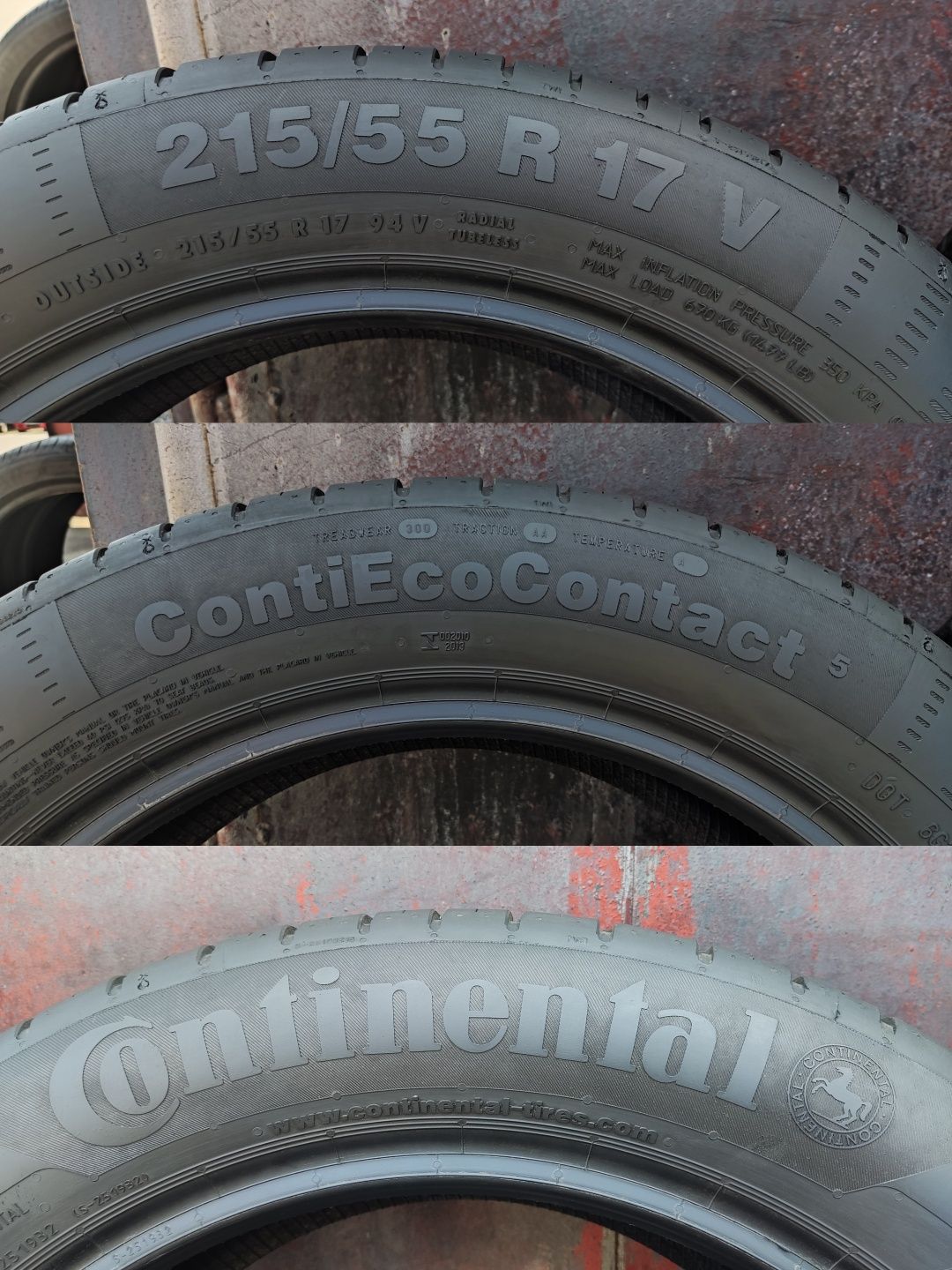 4бр. летни гуми 215/55/17 Continental Eco Contact 5, dot23 
dot23
7.8m