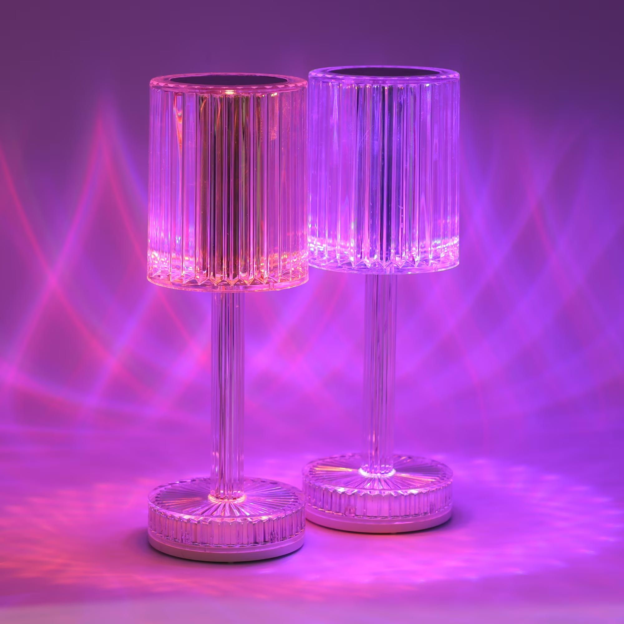 Кристална LED настолна лампа DIAMOND дистанционно управление RGB