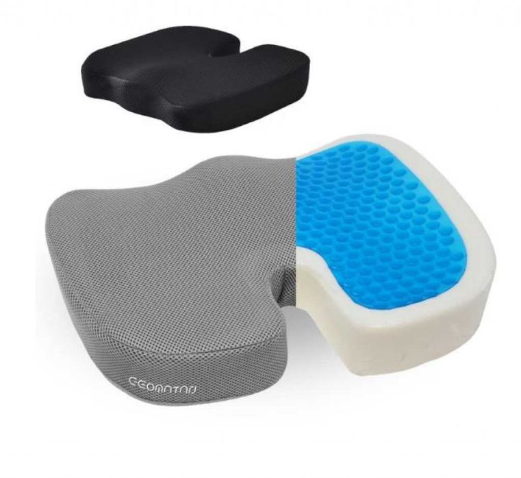 Ергономична възглавница за седене с гел и мемори пяна – U-форма