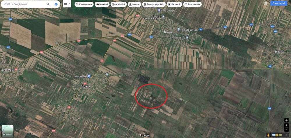 Vand terenuri agricole in Devesel , total 5 parcele , cadastru