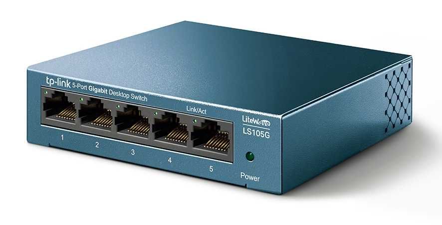 TP-Link LS105G - 5-портовый гигабитный коммутатор/хаб/ HUB switch