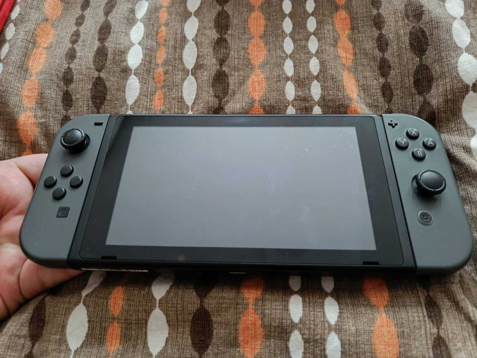 Nintendo Switch v2 Gray + Игри + Аксесоари