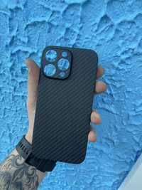 Husa Ultra Slim Kevlar Carbon Neagra - IPhone 14 Pro Max