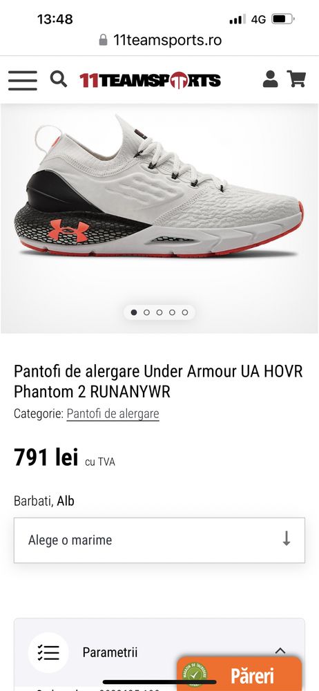 Pantofi sport Under Armour UA HOVR Phantom 2 RUNANYWR, 43