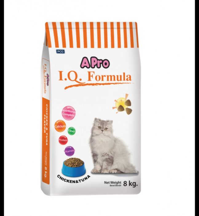 Корм для кошек с курицей и тунцом APRO 1кг.1730тг.