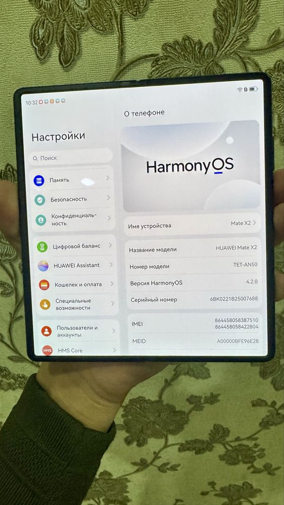 Huawei Mate x2 состояние новый имейка сделано