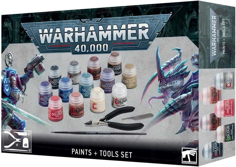 Фигурки Warhammer 40,000: Стартовый набор и краски для него