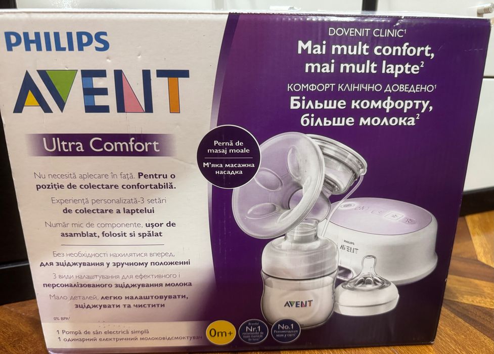Vând pompă electrică de sân Philips Avent Ultra Comfort