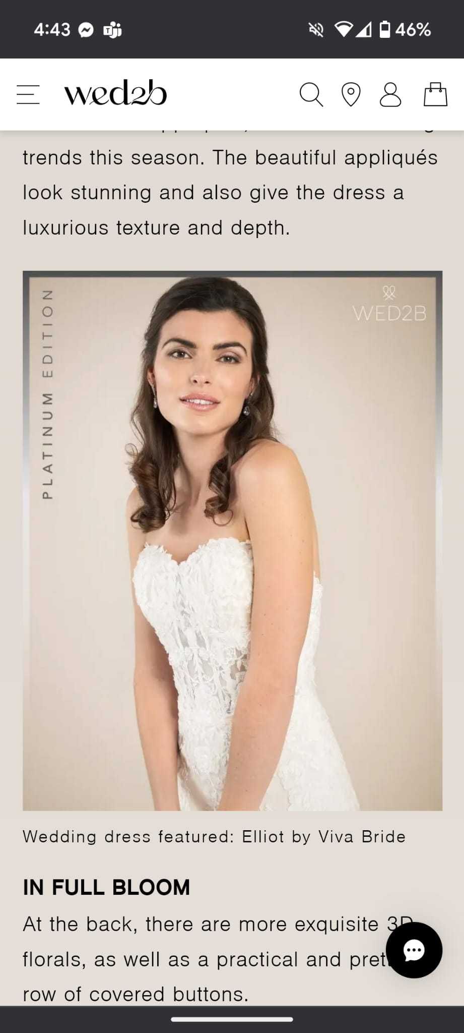 Wedding Dress WED2B - Platinum Edition -- Elliot by Viva Bride