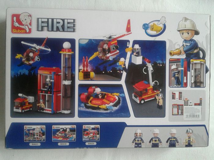 Set MARE Sluban Pompieri in actiune,425p. gen lego, nou