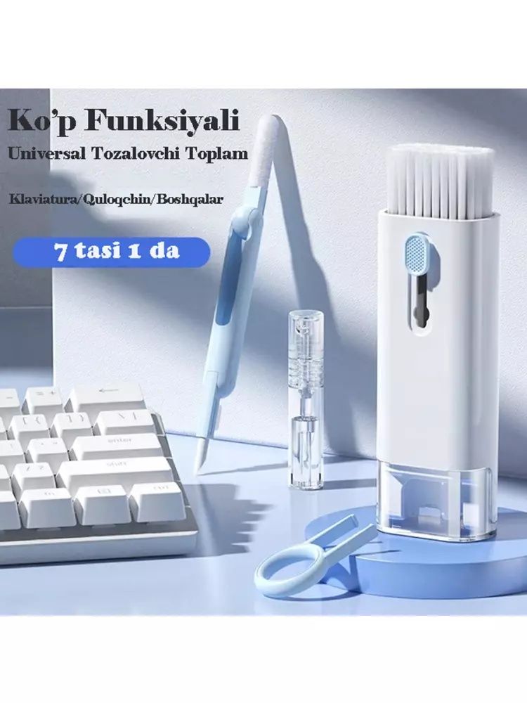 Innovatsion simsiz quloqchin va 7tasi 1da tozalash tuplami