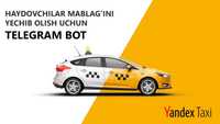 Yandex telegram bot haydovchilar pullarini yechib polishing uchun