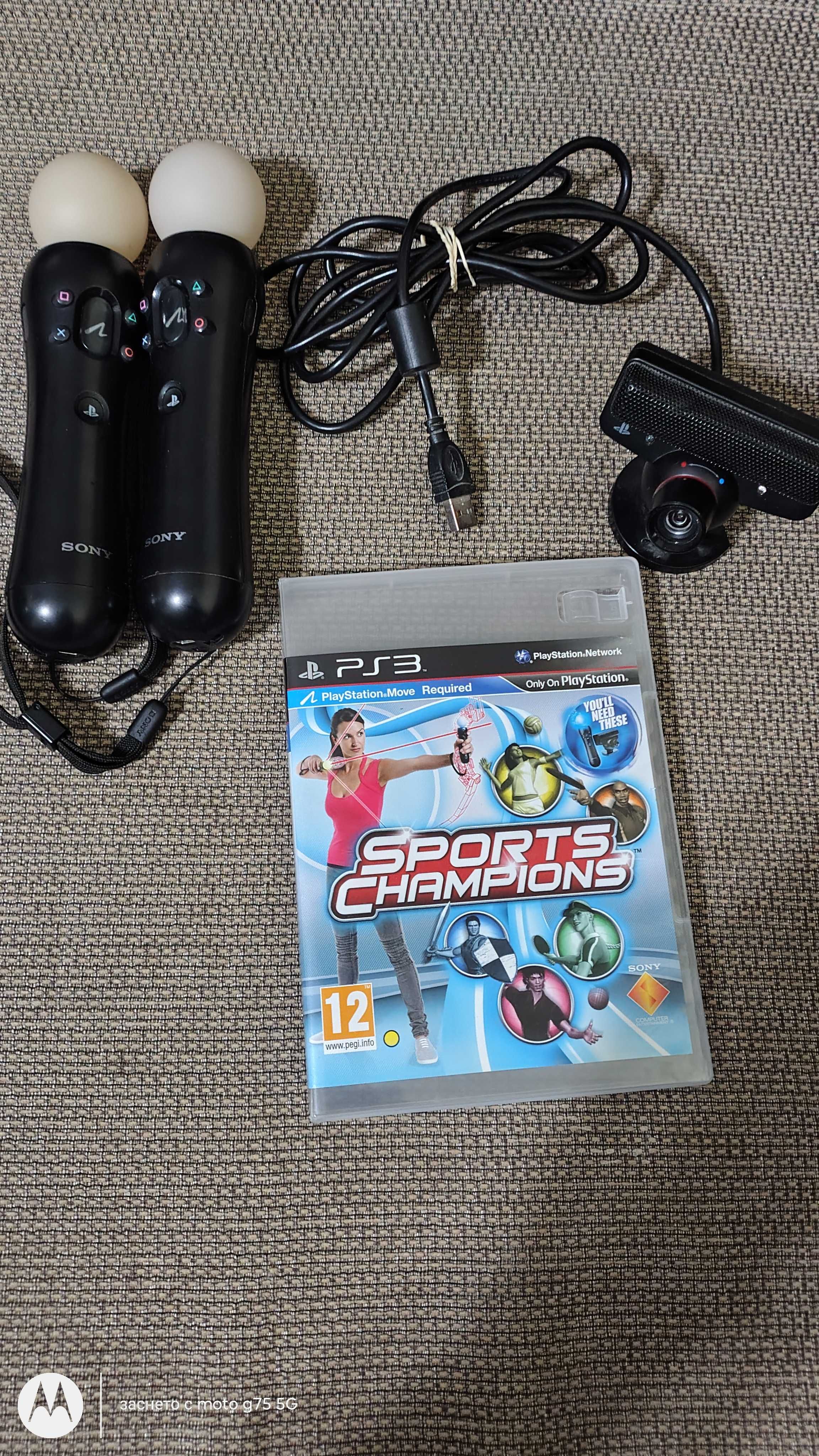 Move controllers за PS3/PS4,камера и игра - цената се коментира.
