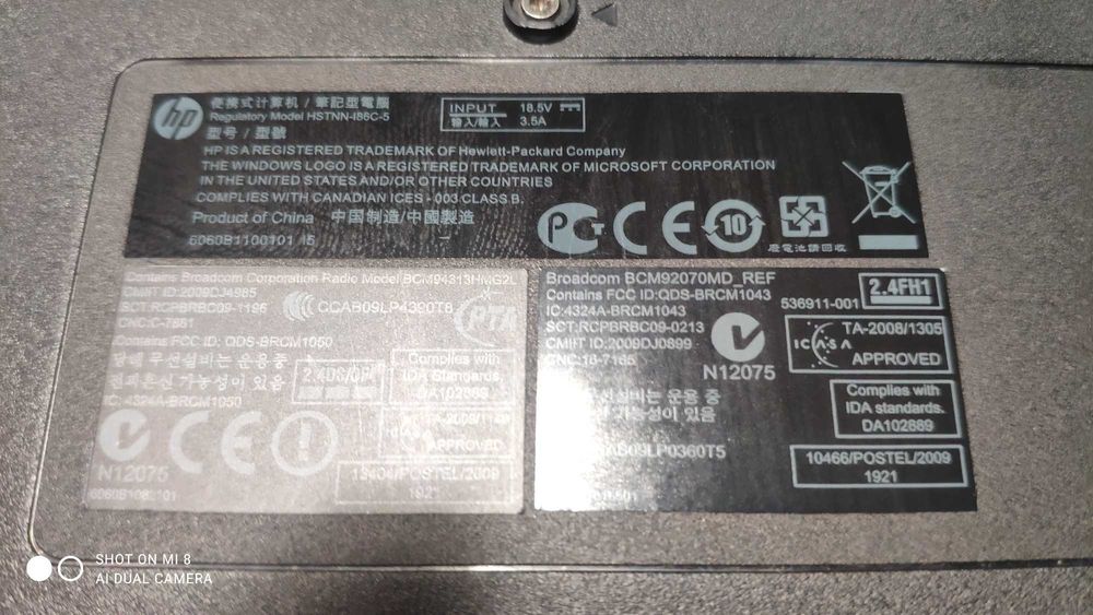 LAPTOP HP 625 CPU Amd, HDMI, 15,6", 320 GB Hdd. Лаптоп