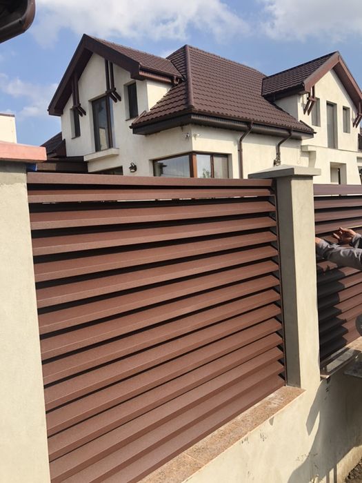 Gard jaluzea Luvru PLUS, lamele gard culoare grande mat 0.5mm