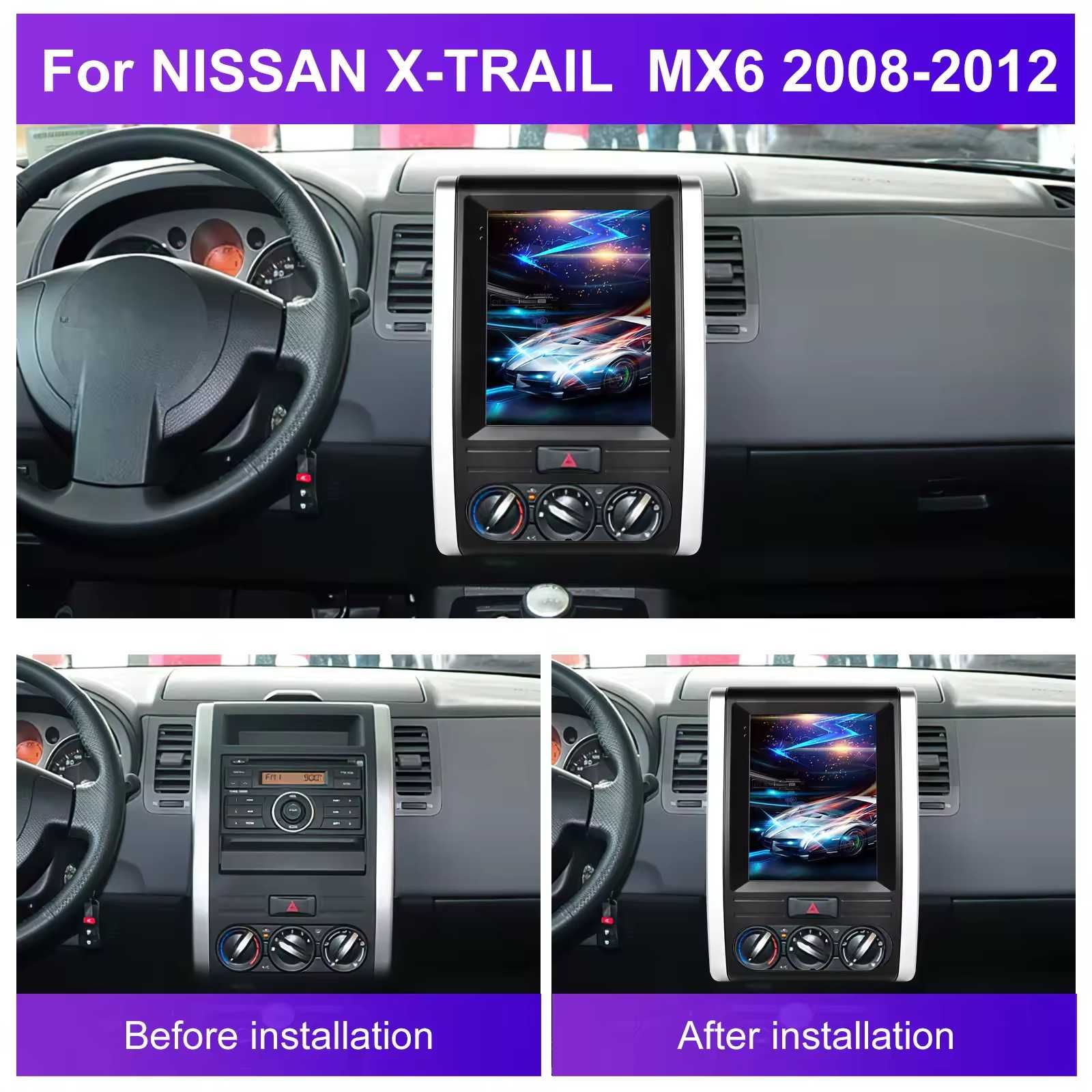 Мултимедия Nissan X-trail , MX6 2008-  12 Android 11 , CARPLAY