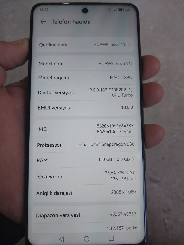 Huawei nova 11i 128 gb