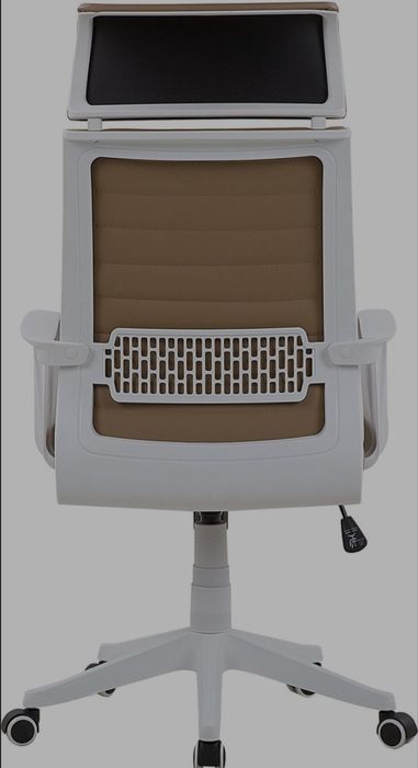 NOU Scaun ergonomic pentru birou "LEATHER", maro
