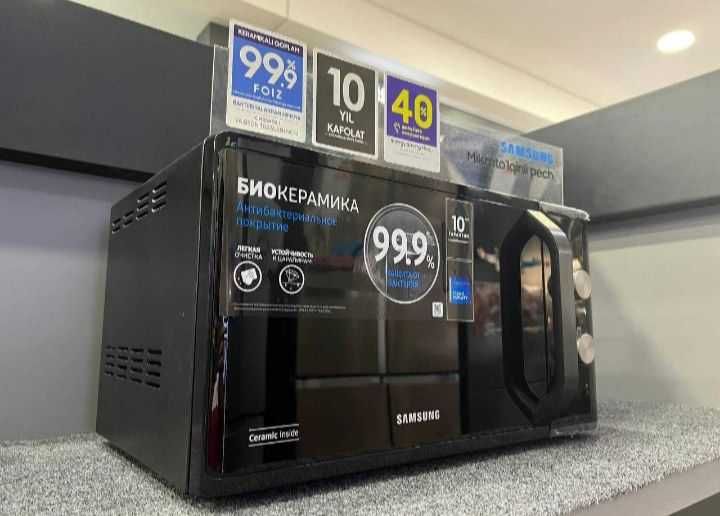 Микроволновая печь Samsung (23L)  Ceramic Inside Model: MS23K3614AK/UZ