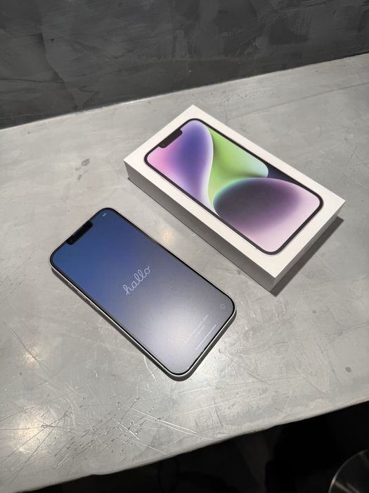 КАТО ЧИСТО НОВ Iphone 14 256 GB Purple