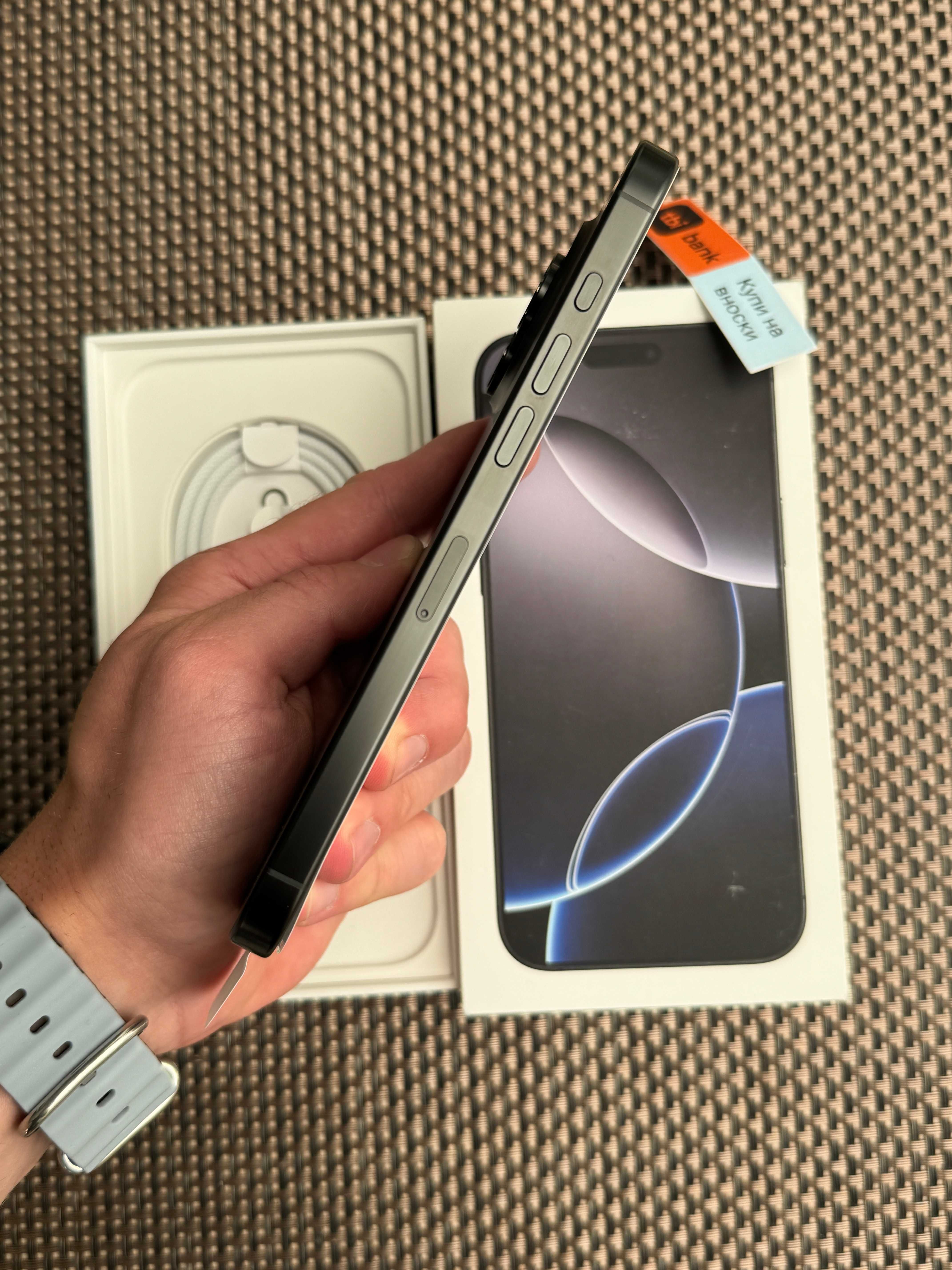 НОВ! 512Gb! iPhone 16 Pro Max Лизинг от 86лв/м Black Titanium ГАРАНЦИЯ