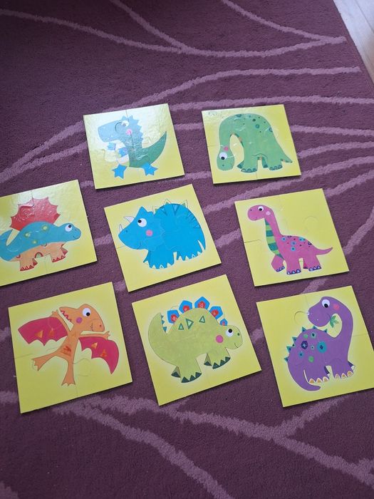 Headu двустранен пъзел с динозаври