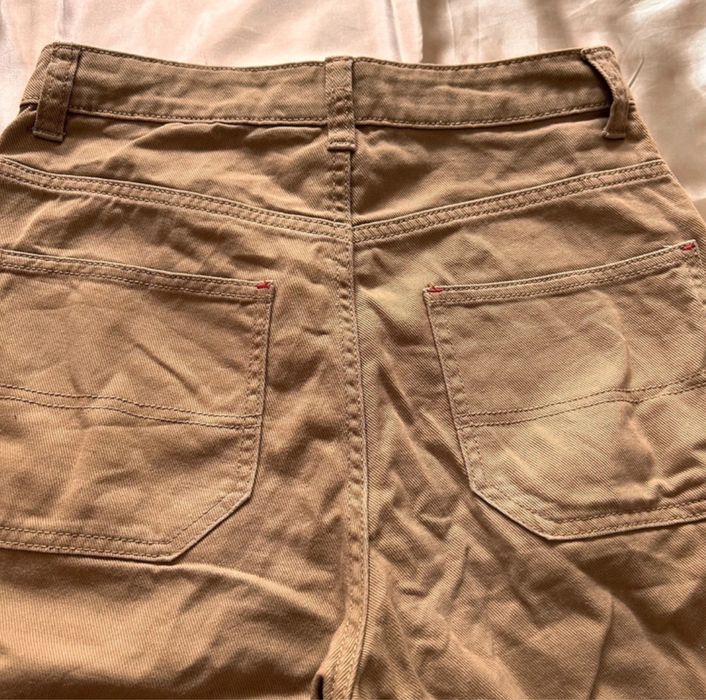 Blugi Baggy Largi Bej Mărimea S H&M