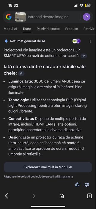 Videoproiector smart