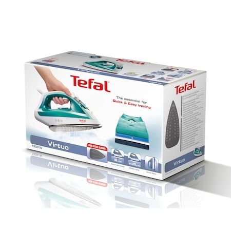 Ютия Tefal Virtuo FV1710, 1800 W, Резервоар за вода 0.2 л, Парен удар