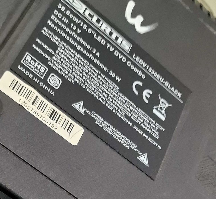 Tv led - Curtis LED1530EU - 15 inch/38 cm ,12v pt rulota,camion etc..