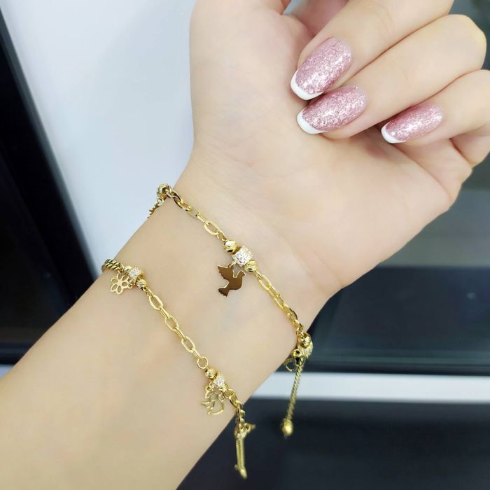 Золотой нежный красивый браслетик. Золото 585 Доставка.