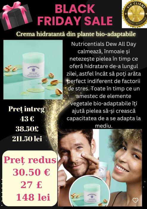 Crema hidratanta pentru  toate tipurile de ten la reducere