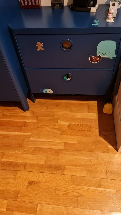 comoda Ikea Busunge copii, albastru,