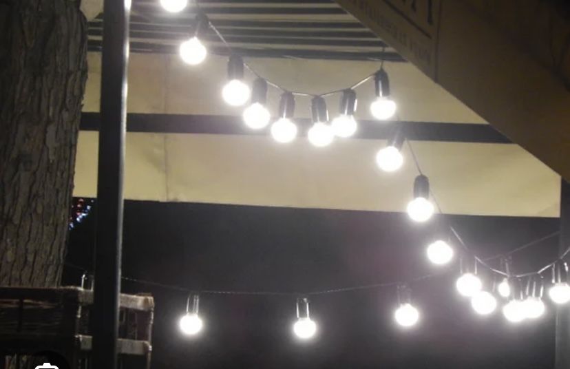 Аренда гирлянды с лампочками 1000 тенге освещения ретро оформление