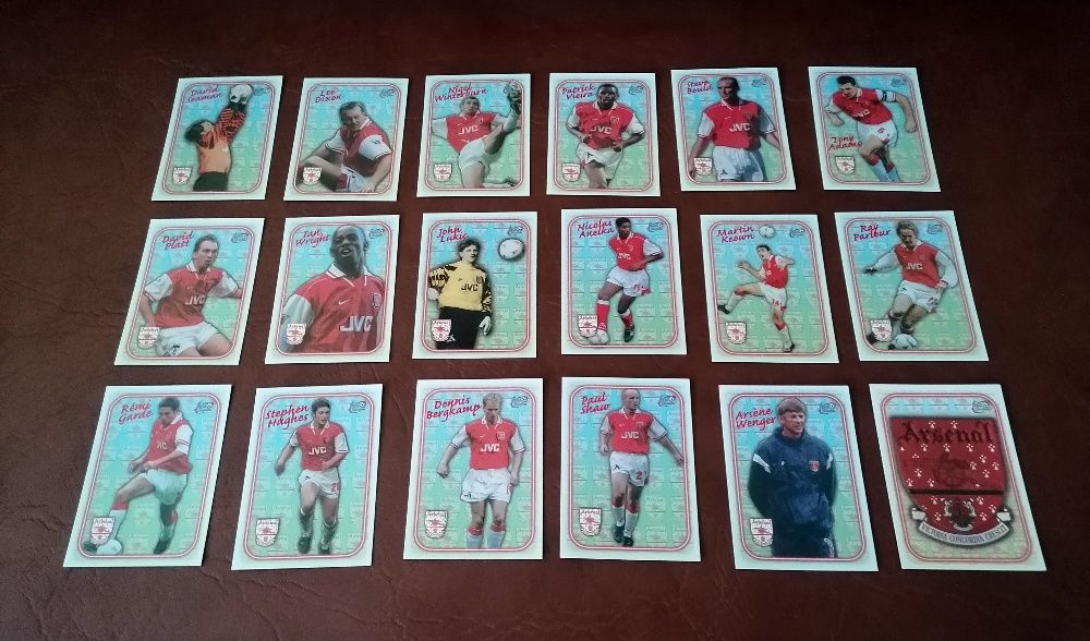 Futera Arsenal 1997-1998 set complet carduri - nu panini