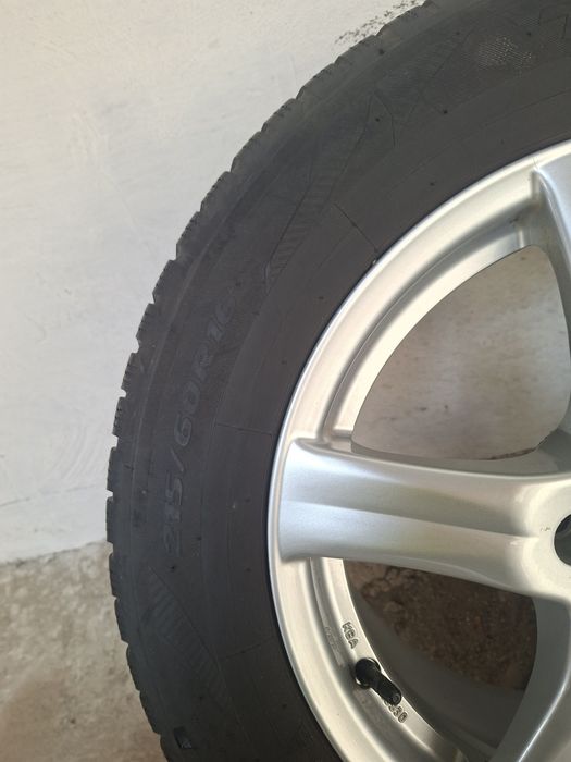 Jante aliaj 5x108 cu anvelope de iarna 7mm