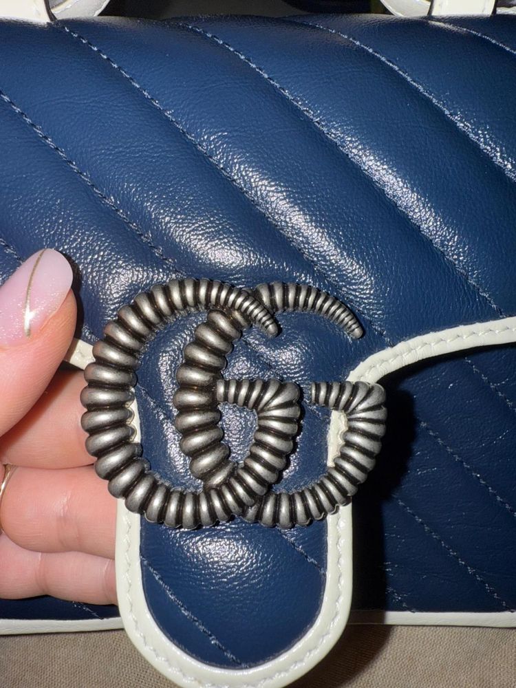 Gucci marmont mini bag 100%