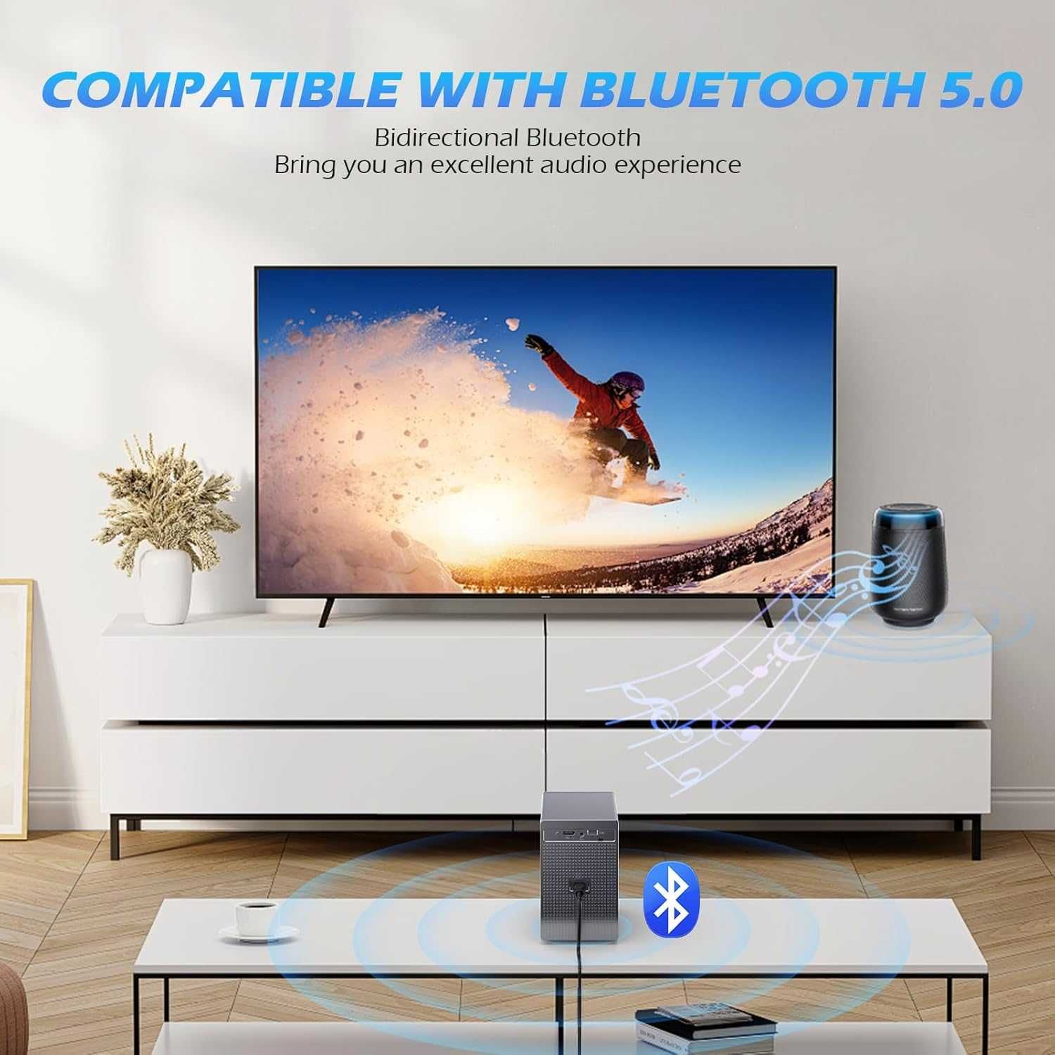 4k Wifi, Bluetooth,проектор съвместими с iOS/Android/TV Stick/HDMI/PS5