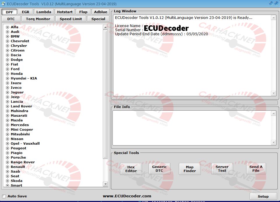 Ecu Decoder ecudecoder оригинален софт за dpf off, egr off, dtc off