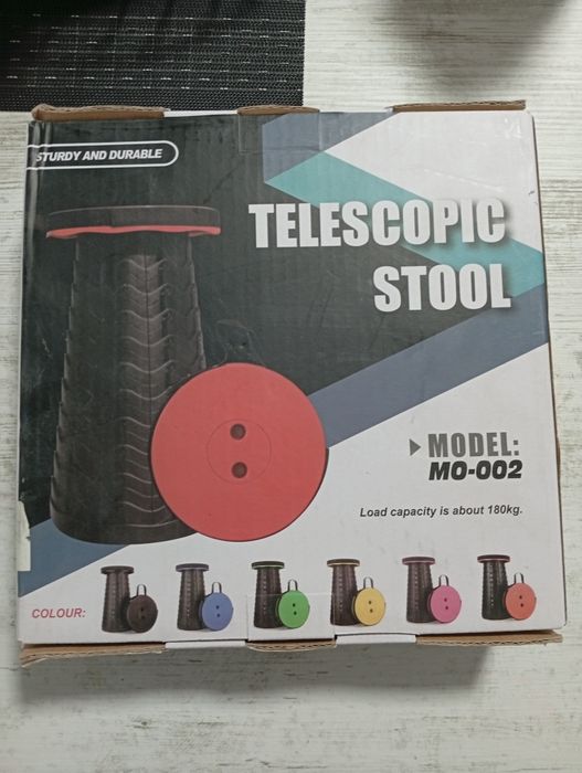 Scaun camping, Mmgoqqt, Plastic,Pliabil,Negru/Albastru.Profesional.nou