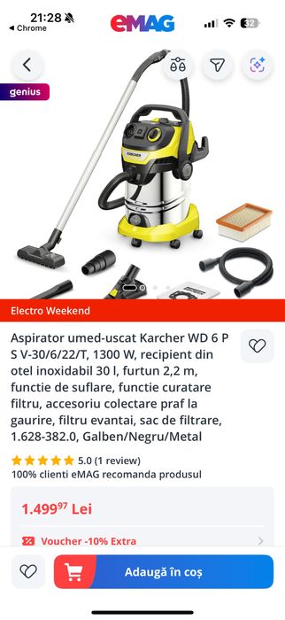 Aspirator industrial Kärcher WD 6 P Premium