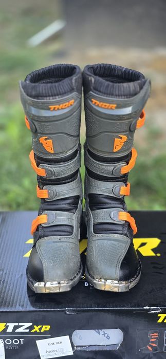 Cizme/Ghete Thor BLITZ XP MX BOOT Portocaliu