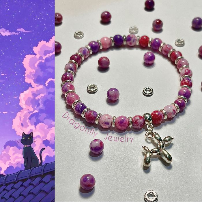 Яркий браслет из натуральных камней - для тех кто любит выделяться