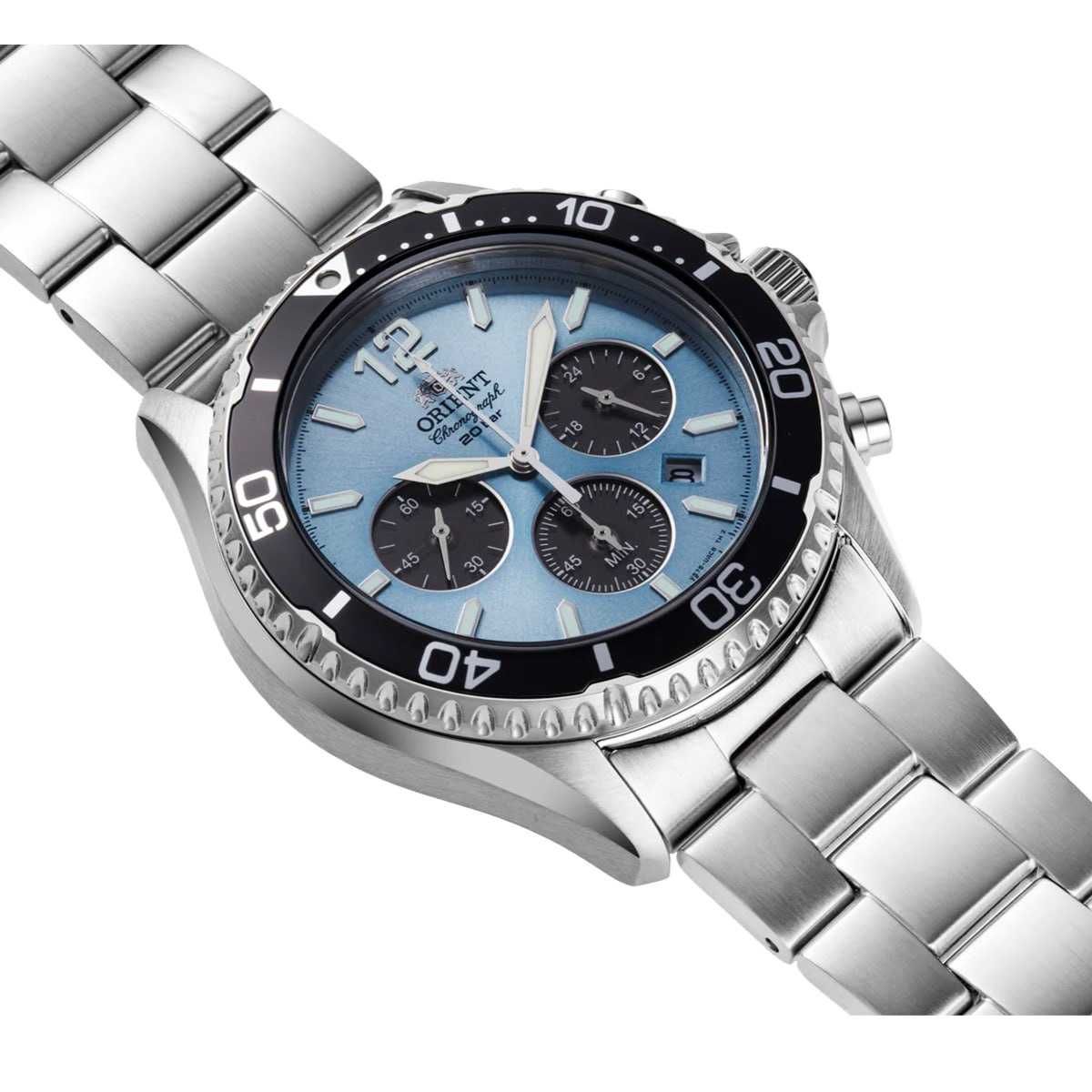 Orient Mako 43 Solar Chronograph Blue