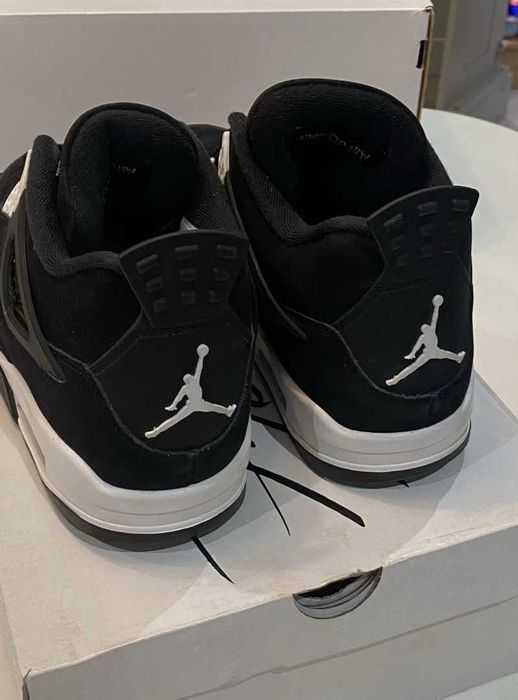 Adidasi Nike Air Jordan 4 White Thunder - verificare colet - full box