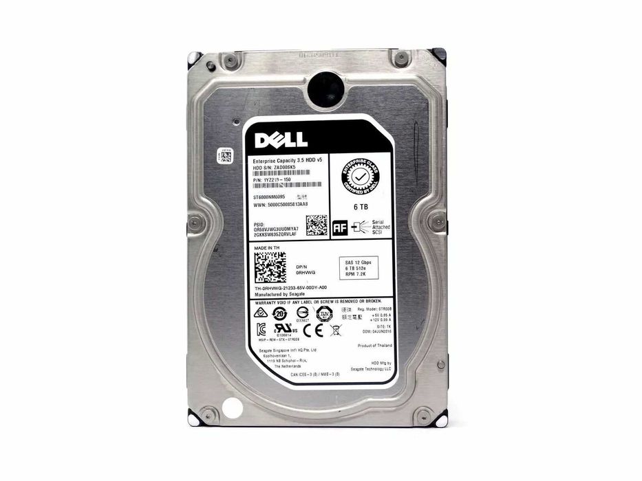 Хард диск за сървър DELL 6TB/12G SAS/7.2RPM/10K/3.5"