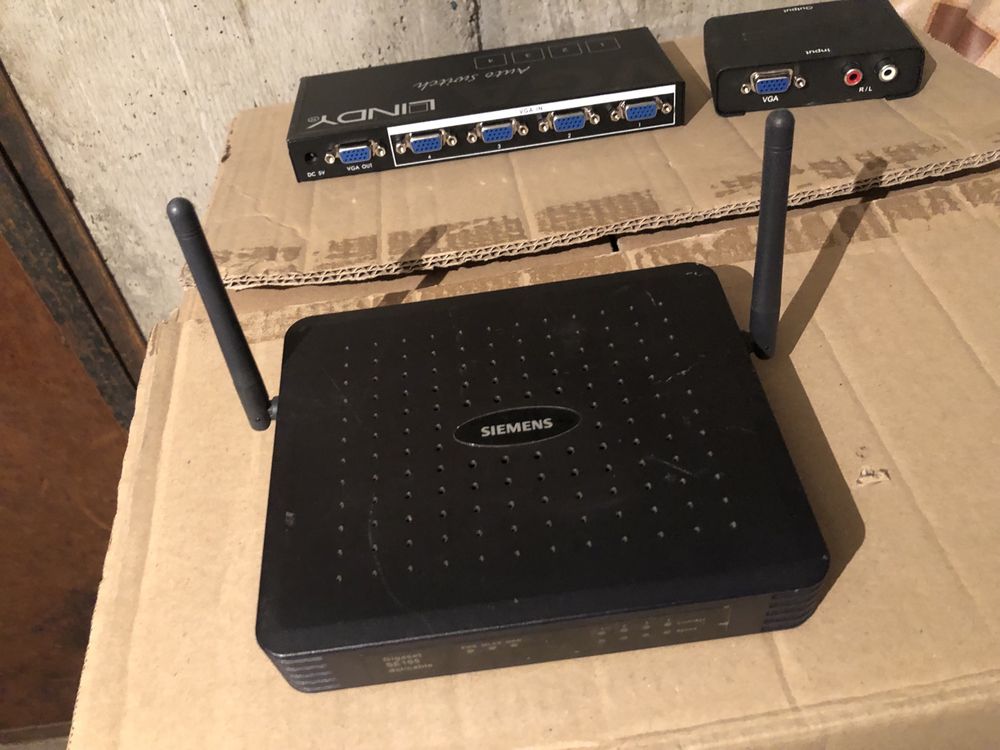 Siemens Gigaset SE105 dsl/cable WLAN Router, spliter audio/video