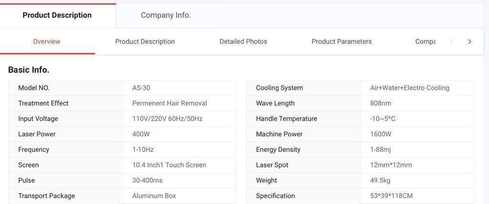 De Vanzare. 808NM Diode Laser