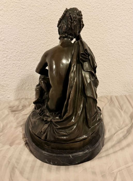 Statueta bronz - Carrier Belleuse - Mother and Child